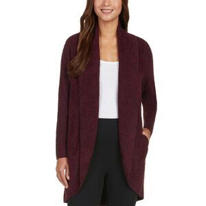 Max & Mia  - The Essential Travel - Long Cardigan - Burgundy - Very Soft - NEW!